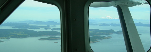 San Juan Islands, from above